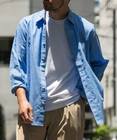 URBAN RESEARCH ROSSO / アーバンリサーチ ロッソ シャツ・ブラウス | 『XLサイズあり』リラックスコットンリネン7分袖シャツ