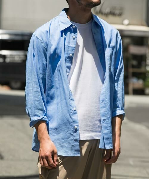 URBAN RESEARCH ROSSO / アーバンリサーチ ロッソ シャツ・ブラウス | 『XLサイズあり』リラックスコットンリネン7分袖シャツ | 詳細1