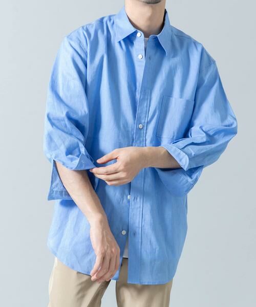URBAN RESEARCH ROSSO / アーバンリサーチ ロッソ シャツ・ブラウス | 『XLサイズあり』リラックスコットンリネン7分袖シャツ | 詳細11
