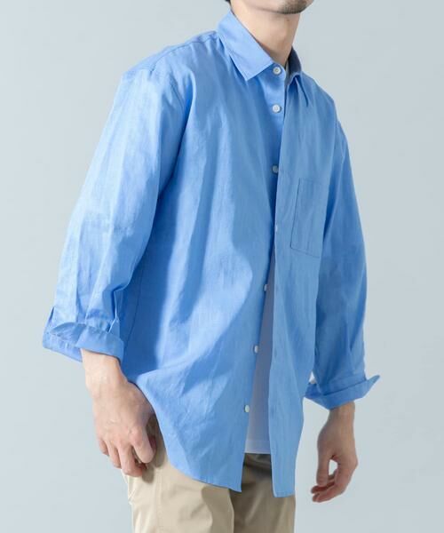 URBAN RESEARCH ROSSO / アーバンリサーチ ロッソ シャツ・ブラウス | 『XLサイズあり』リラックスコットンリネン7分袖シャツ | 詳細16