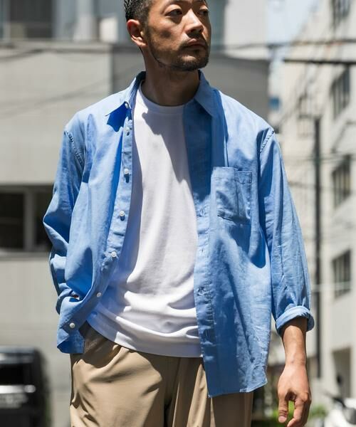 URBAN RESEARCH ROSSO / アーバンリサーチ ロッソ シャツ・ブラウス | 『XLサイズあり』リラックスコットンリネン7分袖シャツ | 詳細2