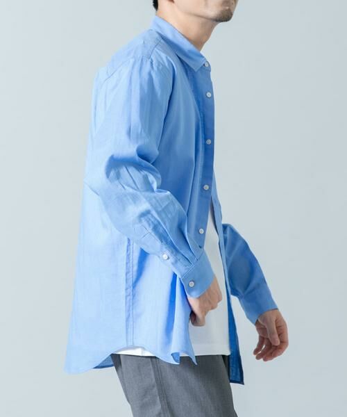 URBAN RESEARCH ROSSO / アーバンリサーチ ロッソ シャツ・ブラウス | 『WEB限定』『XLサイズあり』リラックスコットンリネンレギュラーカラー長袖シャツ | 詳細5