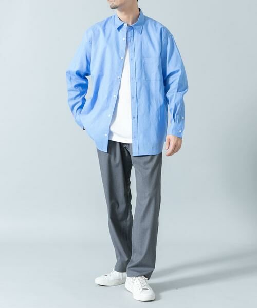 URBAN RESEARCH ROSSO / アーバンリサーチ ロッソ シャツ・ブラウス | 『WEB限定』『XLサイズあり』リラックスコットンリネンレギュラーカラー長袖シャツ | 詳細6