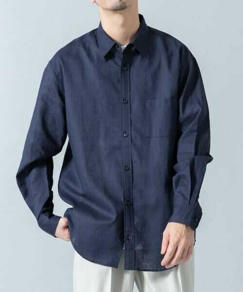URBAN RESEARCH ROSSO / アーバンリサーチ ロッソ シャツ・ブラウス | 『WEB限定』『XLサイズあり』リラックスコットンリネンレギュラーカラー長袖シャツ | 詳細13