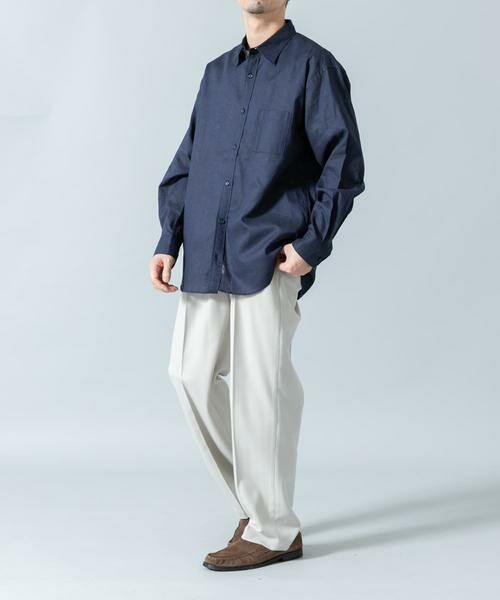 URBAN RESEARCH ROSSO / アーバンリサーチ ロッソ シャツ・ブラウス | 『WEB限定』『XLサイズあり』リラックスコットンリネンレギュラーカラー長袖シャツ | 詳細17