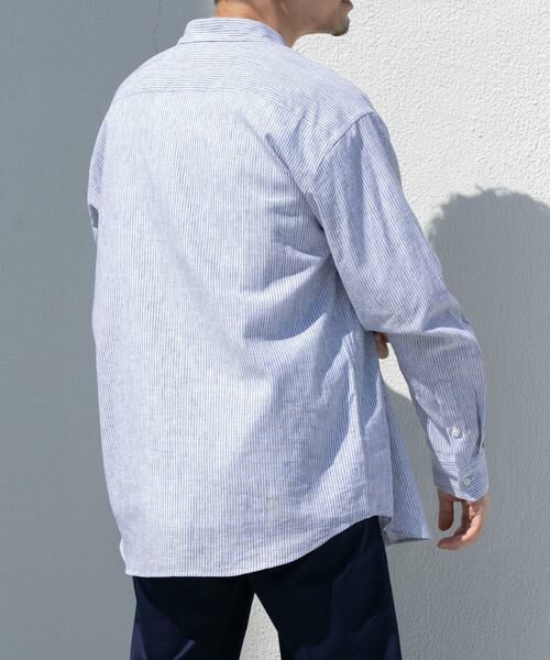 URBAN RESEARCH ROSSO / アーバンリサーチ ロッソ シャツ・ブラウス | 『WEB限定』『XLサイズあり』リラックスコットンリネンレギュラーカラー長袖シャツ | 詳細30