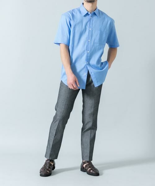 URBAN RESEARCH ROSSO / アーバンリサーチ ロッソ シャツ・ブラウス | 『XLサイズあり』リラックスコットンリネンレギュラーカラー半袖シャツ | 詳細11