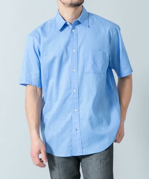 URBAN RESEARCH ROSSO / アーバンリサーチ ロッソ シャツ・ブラウス | 『XLサイズあり』リラックスコットンリネンレギュラーカラー半袖シャツ | 詳細7