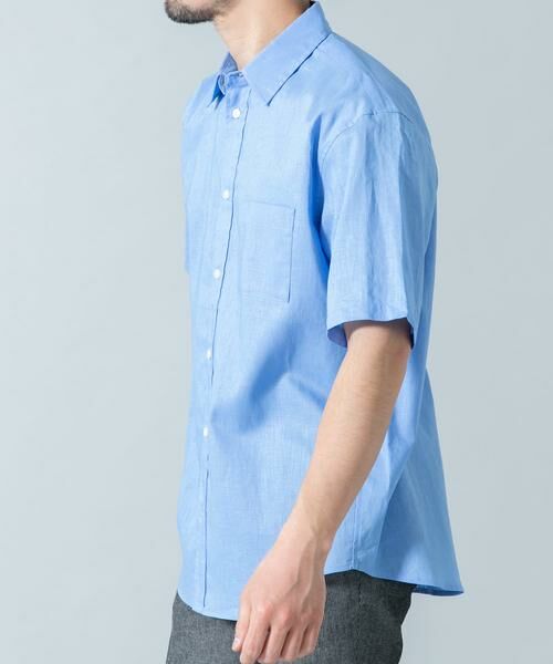 URBAN RESEARCH ROSSO / アーバンリサーチ ロッソ シャツ・ブラウス | 『XLサイズあり』リラックスコットンリネンレギュラーカラー半袖シャツ | 詳細8