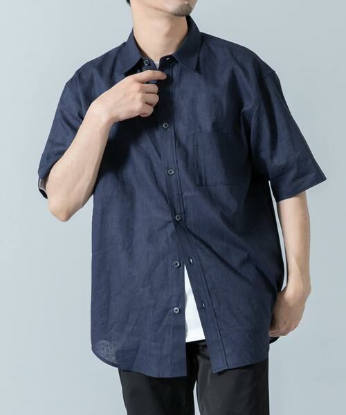 URBAN RESEARCH ROSSO / アーバンリサーチ ロッソ シャツ・ブラウス | 『XLサイズあり』リラックスコットンリネンレギュラーカラー半袖シャツ | 詳細17