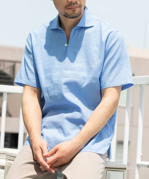 URBAN RESEARCH ROSSO / アーバンリサーチ ロッソ シャツ・ブラウス | 『XLサイズあり』リラックスコットンリネンスキッパーシャツ | 詳細2