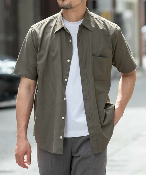 URBAN RESEARCH ROSSO / アーバンリサーチ ロッソ シャツ・ブラウス | 『防シワ』『XLサイズあり』ハイパフォーマンスリネンレギュラー半袖シャツ | 詳細1