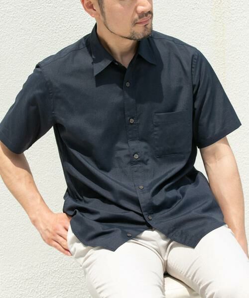 URBAN RESEARCH ROSSO / アーバンリサーチ ロッソ シャツ・ブラウス | 『防シワ』『XLサイズあり』ハイパフォーマンスリネンレギュラー半袖シャツ | 詳細20