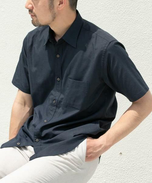 URBAN RESEARCH ROSSO / アーバンリサーチ ロッソ シャツ・ブラウス | 『防シワ』『XLサイズあり』ハイパフォーマンスリネンレギュラー半袖シャツ | 詳細21