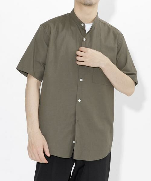 URBAN RESEARCH ROSSO / アーバンリサーチ ロッソ シャツ・ブラウス | 『防シワ』『XLサイズあり』ハイパフォーマンスリネンバンド半袖シャツ | 詳細10