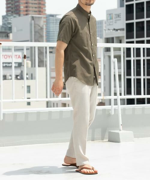 URBAN RESEARCH ROSSO / アーバンリサーチ ロッソ シャツ・ブラウス | 『防シワ』『XLサイズあり』ハイパフォーマンスリネンバンド半袖シャツ | 詳細5