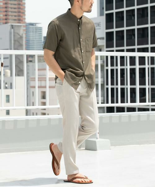 URBAN RESEARCH ROSSO / アーバンリサーチ ロッソ シャツ・ブラウス | 『防シワ』『XLサイズあり』ハイパフォーマンスリネンバンド半袖シャツ | 詳細6