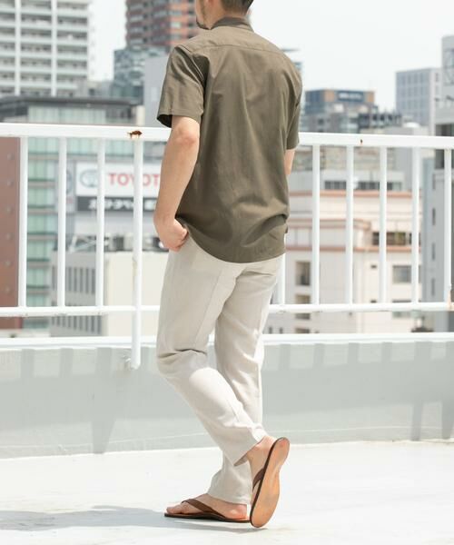 URBAN RESEARCH ROSSO / アーバンリサーチ ロッソ シャツ・ブラウス | 『防シワ』『XLサイズあり』ハイパフォーマンスリネンバンド半袖シャツ | 詳細7