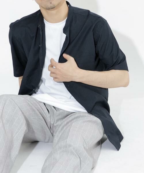 URBAN RESEARCH ROSSO / アーバンリサーチ ロッソ シャツ・ブラウス | 『防シワ』『XLサイズあり』ハイパフォーマンスリネンバンド半袖シャツ | 詳細21