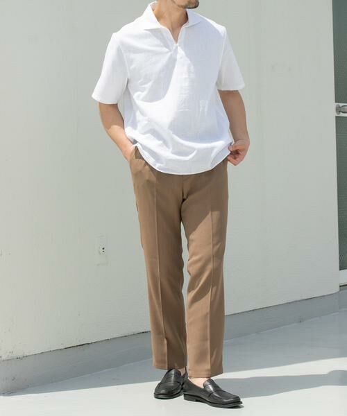 URBAN RESEARCH ROSSO / アーバンリサーチ ロッソ その他パンツ | 『WEB限定』『セットアップ対応』パナマ風ストレートパンツ | 詳細4