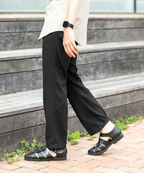 URBAN RESEARCH ROSSO / アーバンリサーチ ロッソ その他パンツ | 『WEB限定』『セットアップ対応』パナマ風ストレートパンツ | 詳細30