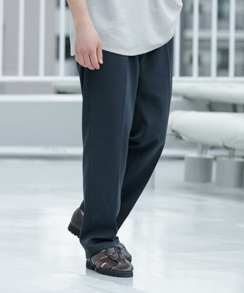 URBAN RESEARCH ROSSO / アーバンリサーチ ロッソ その他パンツ | 『WEB限定』『セットアップ対応/XLサイズあり』リネンライクリラックステーパードパンツ | 詳細1