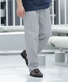 URBAN RESEARCH ROSSO / アーバンリサーチ ロッソ その他パンツ | 『WEB限定』綿麻ストライプリラックステーパードパンツ