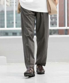 URBAN RESEARCH ROSSO / アーバンリサーチ ロッソ その他パンツ | 『WEB限定』綿麻ストライプリラックステーパードパンツ