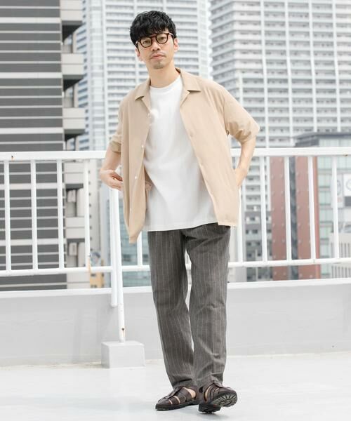 URBAN RESEARCH ROSSO / アーバンリサーチ ロッソ その他パンツ | 『WEB限定』綿麻ストライプリラックステーパードパンツ | 詳細23