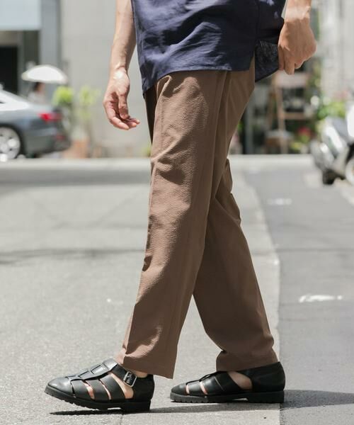 URBAN RESEARCH ROSSO / アーバンリサーチ ロッソ その他パンツ | 『WEB限定』『セットアップ対応/XLサイズ』シアサッカーリラックステーパードパンツ | 詳細4