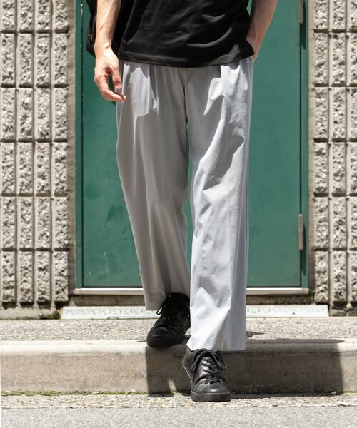 URBAN RESEARCH ROSSO/アーバンリサーチ ロッソ 『WEB限定』『セットアップ対応』『XLサイズあり』クールキープイージースラックス ライトグレー L