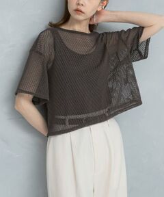 URBAN RESEARCH ROSSO / アーバンリサーチ ロッソ Tシャツ | レイヤードメッシュカットソー