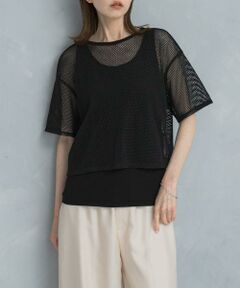 URBAN RESEARCH ROSSO / アーバンリサーチ ロッソ Tシャツ | レイヤードメッシュカットソー