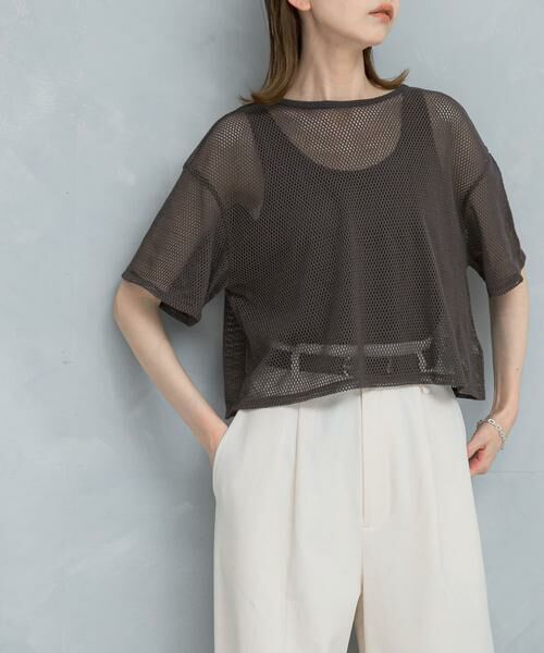 URBAN RESEARCH ROSSO / アーバンリサーチ ロッソ Tシャツ | レイヤードメッシュカットソー | 詳細1