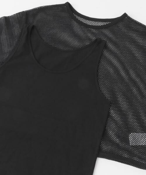 URBAN RESEARCH ROSSO / アーバンリサーチ ロッソ Tシャツ | レイヤードメッシュカットソー | 詳細24