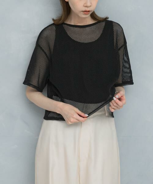 URBAN RESEARCH ROSSO / アーバンリサーチ ロッソ Tシャツ | レイヤードメッシュカットソー | 詳細14