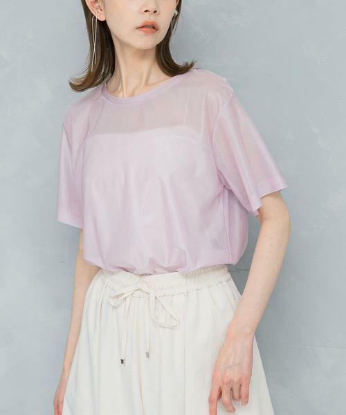 URBAN RESEARCH ROSSO / アーバンリサーチ ロッソ Tシャツ | シアーブライトカットソー | 詳細1