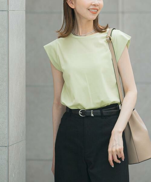 URBAN RESEARCH ROSSO/アーバンリサーチ ロッソ クールタッチスーピマコットンフレンチTシャツ ミント FREE URBAN RESEARCH ROSSO/アーバンリサーチ ロッソ クールタッチスーピマコットンフレンチTシャツ ミント FREE