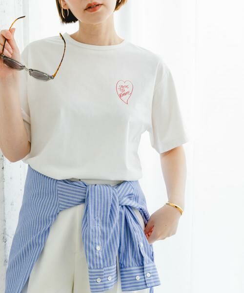 URBAN RESEARCH ROSSO / アーバンリサーチ ロッソ Tシャツ | F by ROSSO　ロゴプリントTシャツ | 詳細1