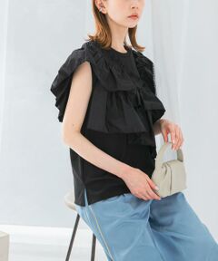 URBAN RESEARCH ROSSO / アーバンリサーチ ロッソ Tシャツ | プリーツフリルデザインプルオーバー