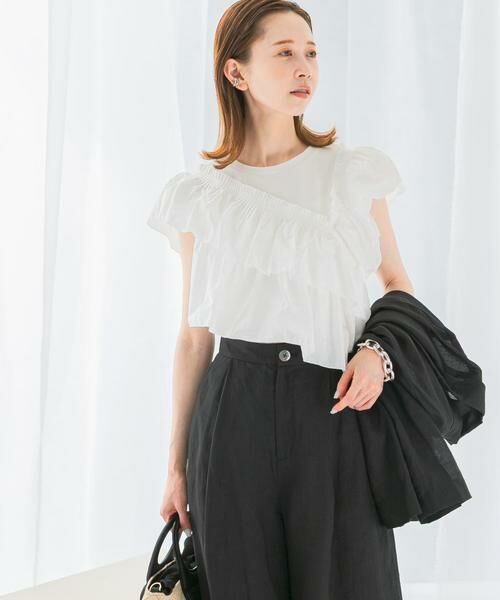 URBAN RESEARCH ROSSO / アーバンリサーチ ロッソ Tシャツ | プリーツフリルデザインプルオーバー | 詳細2