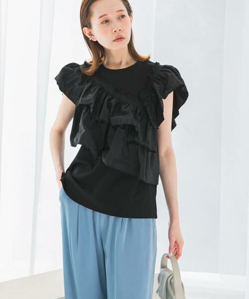 URBAN RESEARCH ROSSO / アーバンリサーチ ロッソ Tシャツ | プリーツフリルデザインプルオーバー | 詳細11