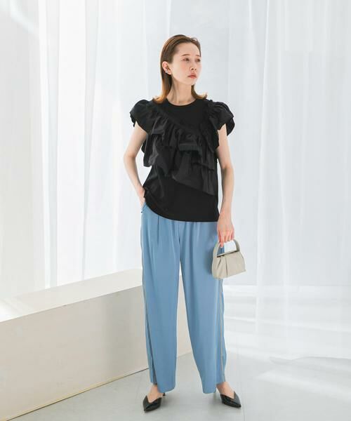 URBAN RESEARCH ROSSO / アーバンリサーチ ロッソ Tシャツ | プリーツフリルデザインプルオーバー | 詳細13