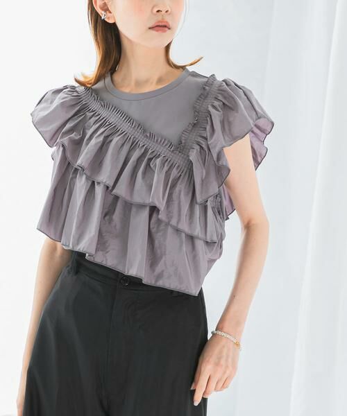 URBAN RESEARCH ROSSO / アーバンリサーチ ロッソ Tシャツ | プリーツフリルデザインプルオーバー | 詳細19