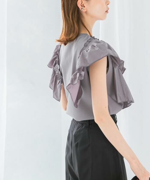 URBAN RESEARCH ROSSO / アーバンリサーチ ロッソ Tシャツ | プリーツフリルデザインプルオーバー | 詳細20