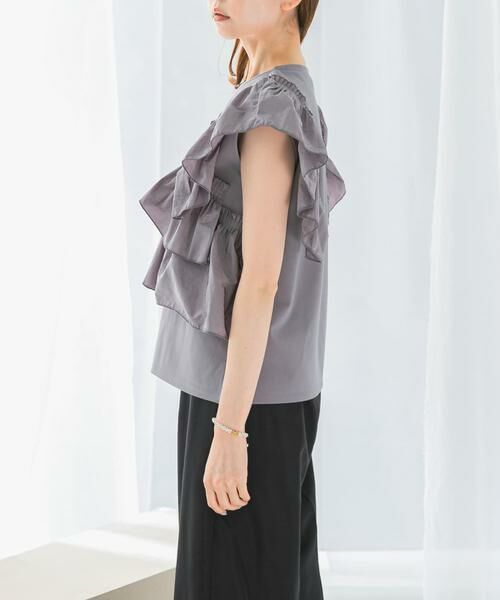 URBAN RESEARCH ROSSO / アーバンリサーチ ロッソ Tシャツ | プリーツフリルデザインプルオーバー | 詳細24