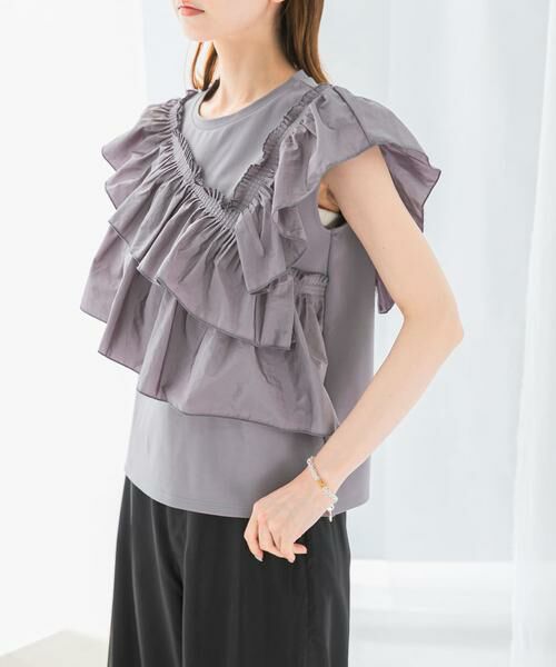 URBAN RESEARCH ROSSO / アーバンリサーチ ロッソ Tシャツ | プリーツフリルデザインプルオーバー | 詳細26