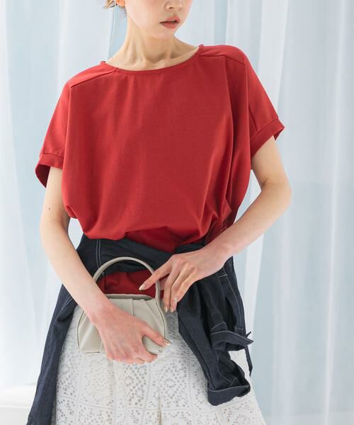 URBAN RESEARCH ROSSO/アーバンリサーチ ロッソ UVカットドルマンスリーブプルオーバー レッド系その他 FREE