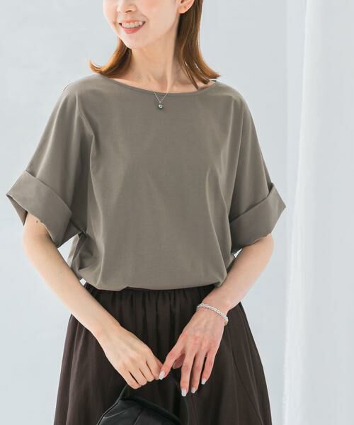 URBAN RESEARCH ROSSO / アーバンリサーチ ロッソ Tシャツ | UVカットデザインスリーブプルオーバー(モカ)