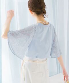 URBAN RESEARCH ROSSO / アーバンリサーチ ロッソ Tシャツ | 『WEB限定』ペイズリーレースフレアスリーブプルオーバー